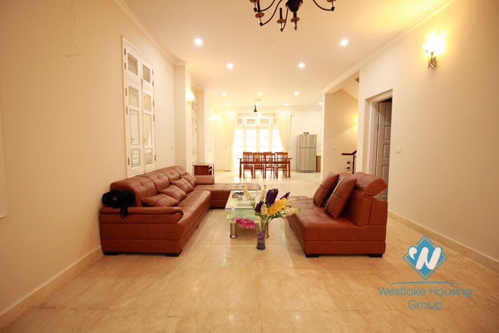 Newly renovated house with back yard and garage for rent in Ciputra Ha Noi